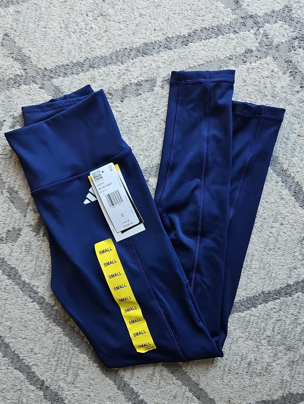 NEW! Adidas Dark Blue 7/8 Leggings Size S
